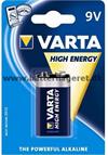 Varta 9V High Energy Alkaline batteri